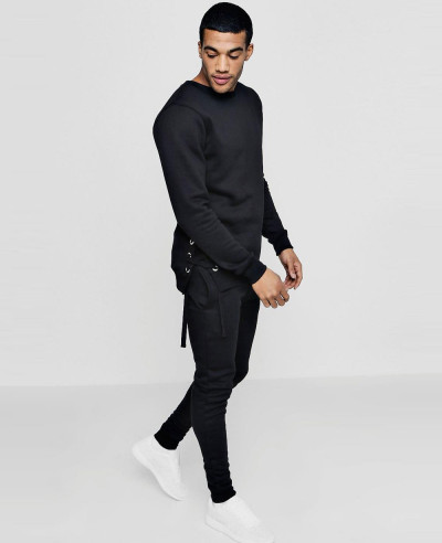 Skinny-Fit-Sweater-Eyelet-Tracksuit