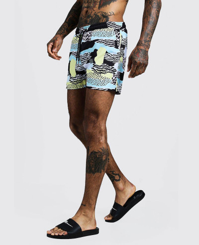 Sublimation-Multi-Animal-Printed-Mid-Length-Swim-Short