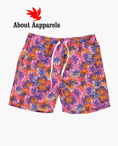 Sublimation-Men-Custom-Tropical-Print-Swim-Shorts