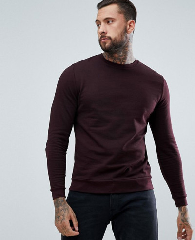 Sweatshirt-In-Burgundy