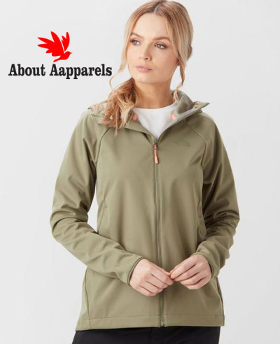 Women-Green-Fashion-Softshell-Hooded-Jacket