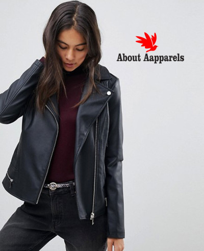 Women-High-Quality-Custom-Leather-Look-Biker-Jacket
