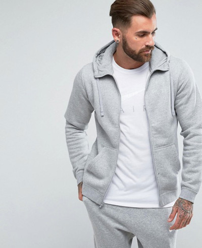 Zip-Up-Hoodie-With-Futura-Logo-In-Grey