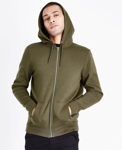 Zip-Up-Men-Khaki-Custom-Hoodie