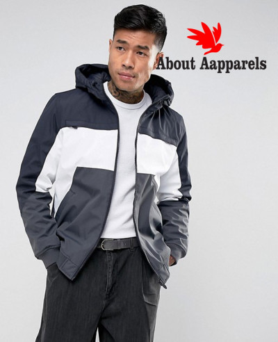 Zipper-Through-Colour-Block-Windbreaker-Jacket-In-Navy-and-White