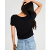 Black-Custom-Stylish-Crop-Top-Tee