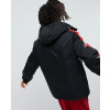 Black-With-Red-Stripe-Windbreaker-Jacket