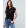 Boyfriend-Fit-with-Rolled-Sleeve-and-Curved-Hem-T-Shirt