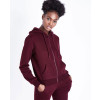 Burgundy-With-Front-Zipper-Hoodie