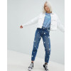 Denim-Short-Jacket-with-Frayed-Edges
