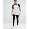 Longline-Muscle-With-Curved-Hem-And-Contrast-Raglan-Sleeves-T-Shirt