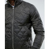 Men-khaki-Quilted-Black-Jacket