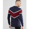 Men-Knitted-Polo-With-Chevron-Design-Polo-Shirt