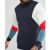 Men-Longline-Muscle-Fit-Sweatshirt-With-Curved-Hem-And-Side-Zipper-in-Black