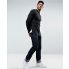 Men-Longline-Muscle-Fit-Sweatshirt-With-Curved-Hem-And-Side-Zipper-in-Black