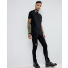 Men-With-Gold-Metallic-Collar-Taping-In-Black-Polo-Shirt