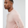 Muscle-Fit-Jersey-Bomber-Jacket-In-Pink-With-Pocket