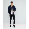 Navy-Blue-Stylish-With-Arm-Pocket-Denim-Bomber-Jacket