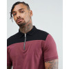 New-Design-Men-Contrast-Panel-Polo-With-Zipper-Neck