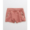 New-Stylish-Women-Fleece-Zipper-Pocket-Short