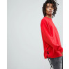 Oversized-Sweatshirt-With-Lace-Up-Side-Split