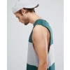 Vest-With-Dropped-Armhole-and-Contrast-Panel-Tank-Top