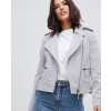 Women-Grey-High-Quality-Suede-Biker-Jacket