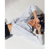 Women-Grey-Vintage-Denim-Oversized-Button-Down-Shirt