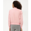 Women-Pink-Satin-Cropped-Bomber-Varsity-Jacket