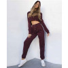 Women-Tracksuit-Cropped-Tops-Pullover-Hoodies-Drawstring-Pants-Patchwork-Sport-Running-Fitness-Suit