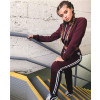 Women-Tracksuit-Cropped-Tops-Pullover-Hoodies-Drawstring-Pants-Patchwork-Sport-Running-Fitness-Suit