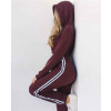 Women-Tracksuit-Cropped-Tops-Pullover-Hoodies-Drawstring-Pants-Patchwork-Sport-Running-Fitness-Suit