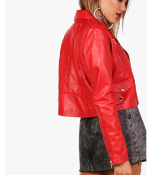 Red-Sheep-Crop-Moto-Leather-Jacket