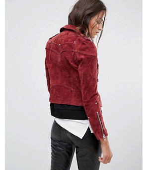 Suede-Biker-Jacket-in-Red