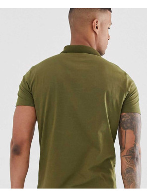 Design-Polo-Shirt-With-Color-Block-In-Khaki