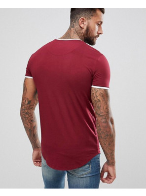 Hot-Selling-Men-Fashionable-Muscle-Ringer-T-Shirt-In-Burgundy