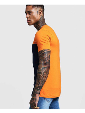 Men-Colour-Block-Muscle-Fit-T-Shirt