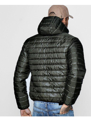 Men-Hooded-Zipper-Through-Lightweight-Puffer-Jacket