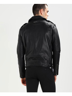 Men-Short-Biker-Real-Leather-Jacket