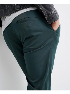 Men-Skinny-Chinos-In-Bottle-Green-Trouser