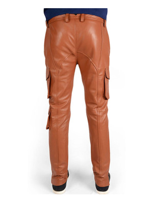 Men-Synthetic-Leather-Slim-Fit-Fashion-Punk-Autumn-Long-Cargo-Leather-Pant