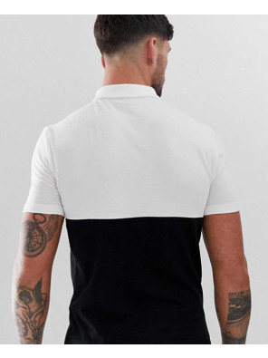 New-Design-Organic-Polo-Shirt-With-Contrast-Stylish-In-Black