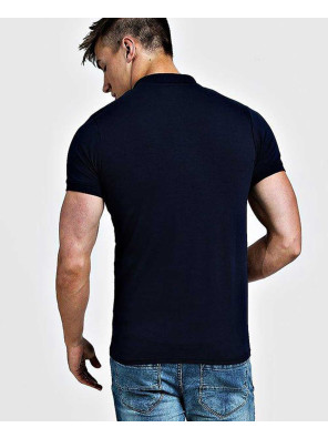 New-Fashionable-Men-Muscle-Fit-Short-Sleeve-Color-Block-Polo