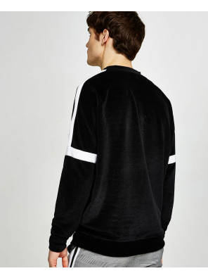 New-Look-Men-Black-Velour-Taping-Sweatshirt