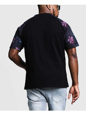 New-Stylish-Big-&-Tall-Raglan-Floral-Print-Men-T-Shirt