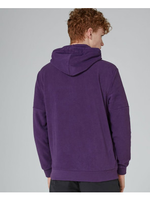 Purple-Fleece-Zip-Neck-Hoodie