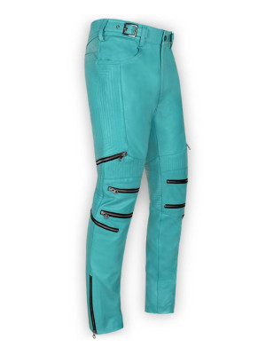 Hot-Selling-Custom-Men-Boys-Sheep-Leather-Skinny-Straight-Leg