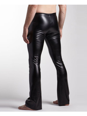 Men-Classic-Black-Leather-Pocket-Motorcycle-Pants