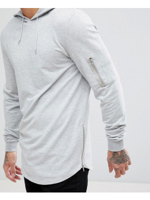 Muscle-Longline-With-Side-Zipper-And-Curved-Hem-Pockets-In-Grey-Hoodie