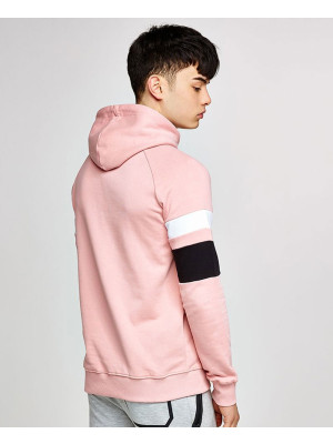 Pink-Colour-Block-Men-Stylish-Hoodie